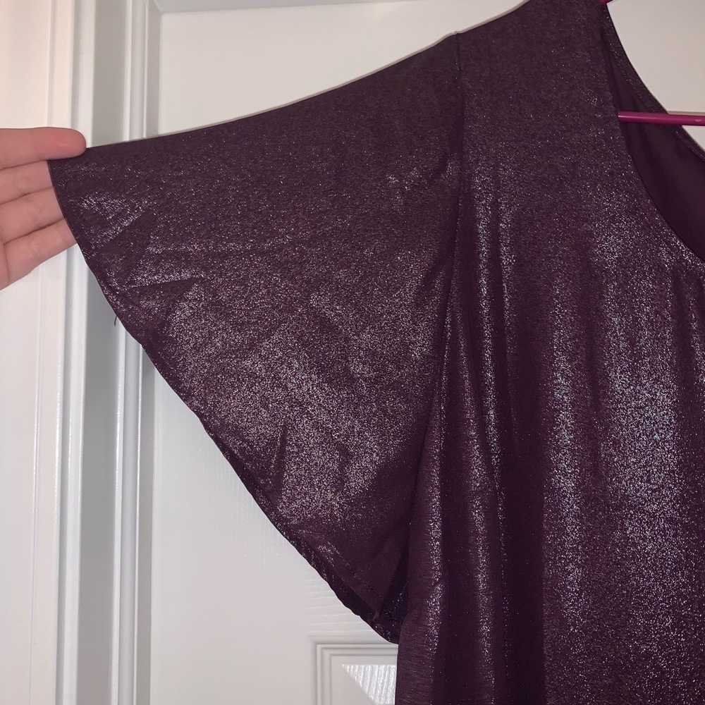 TORRID! purple shimmer top!!! NEVER WORN!!!